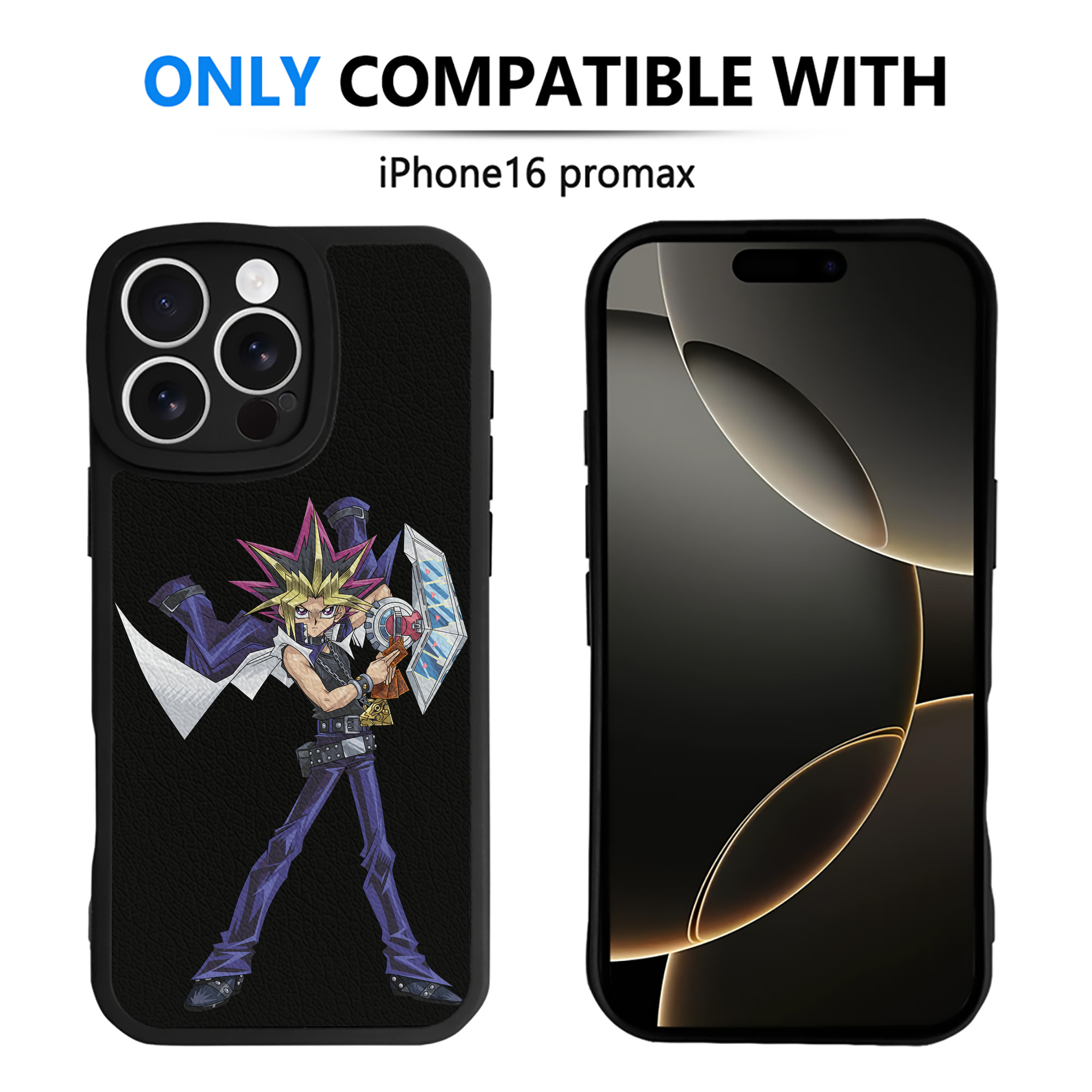 遊☆戯☆王 Yu-Gi-Oh! 【iPhone 16シリーズ対応】シリコンスマホケース（レザー調） 材質：シリコン